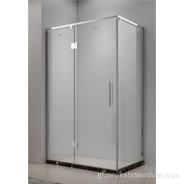 Cubículo de ducha de forma rectangular